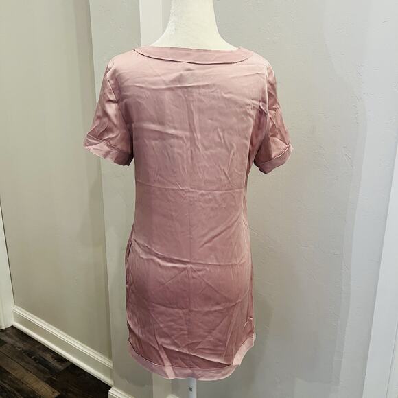 She Said Women’s Pink Short Sleeve Front Pocket Top Shirt Tee Blouse S (A0128) - Picture 3 of 5